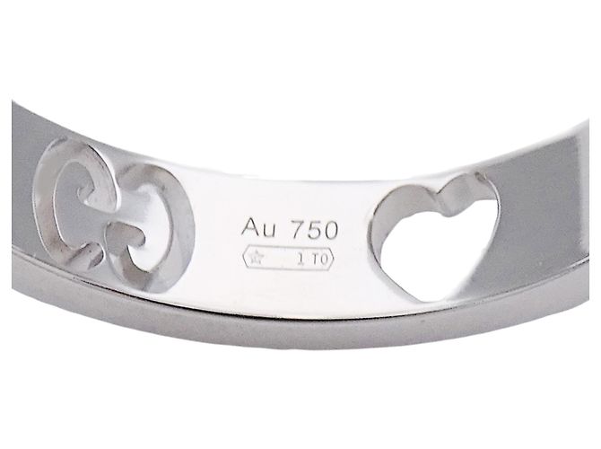 Gucci Icon Heart Ring aus Weißgold Golden - Ansicht 5
