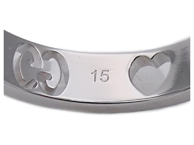 Gucci Icon Heart Ring aus Weißgold Golden - Ansicht 7