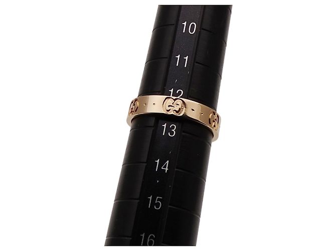 Anello Gucci Icon Slim in oro rosa e rosa D'oro - vista 9