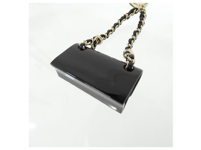 Charm per borsa Chanel in pelle nero - vista 3