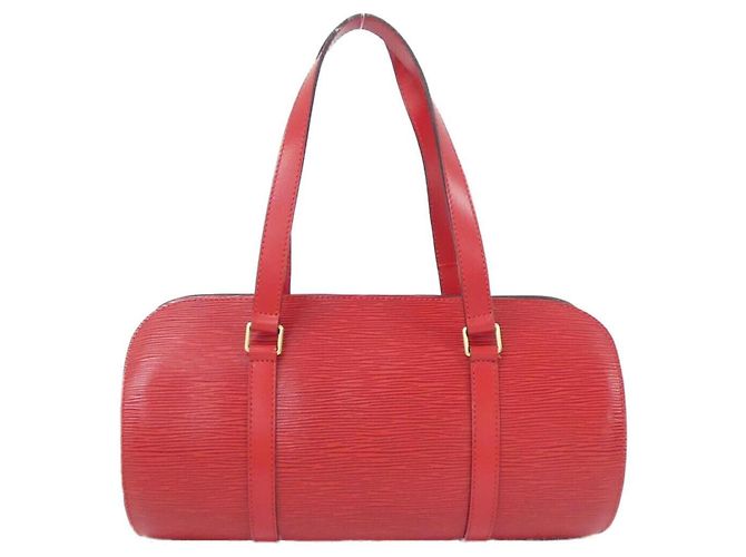 Borsa a mano Soufflot Epi Louis Vuitton Rosso - vista 2