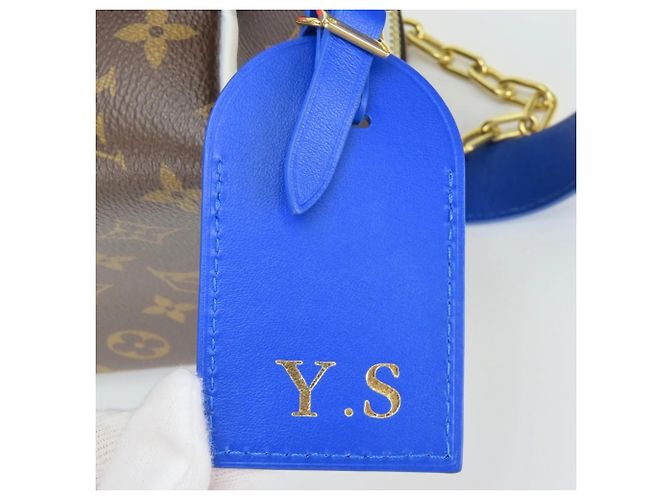 Borsa Louis Vuitton NBA Cloakroom Drop Kit Marrone Blu - vista 17