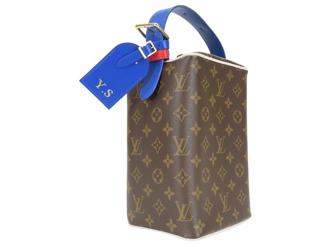 Borsa Louis Vuitton NBA Cloakroom Drop Kit Marrone Blu - vista 5