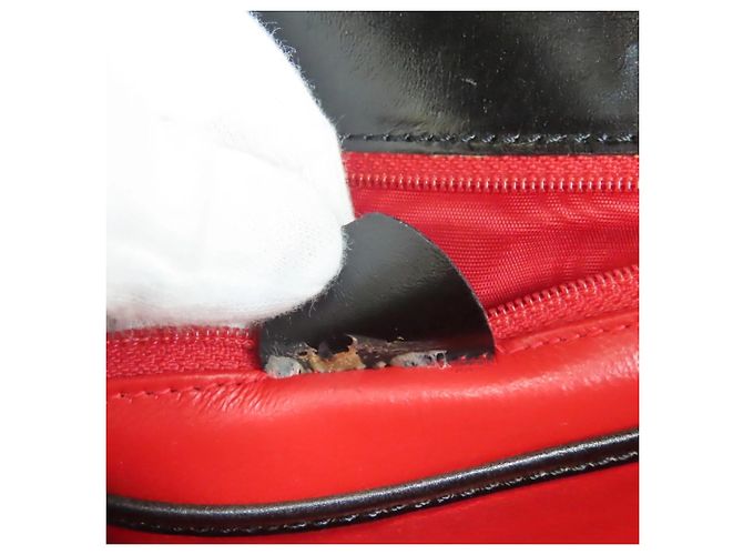 Céline Borsa in pelle nera Gancini di Celine Nero - vista 20