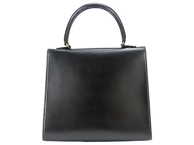 Céline Borsa in pelle nera Gancini di Celine Nero - vista 4
