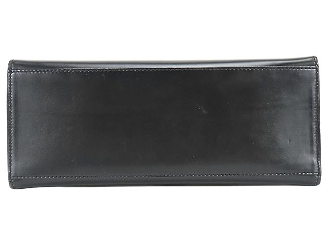 Céline Borsa in pelle nera Gancini di Celine Nero - vista 5