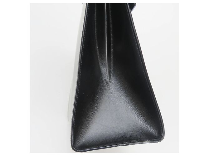 Céline Borsa in pelle nera Gancini di Celine Nero - vista 8