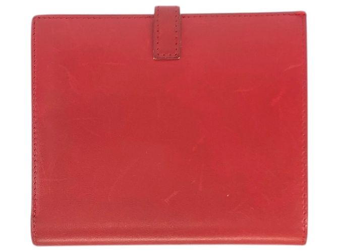 Hermès HERMES Saumur Red Leather Folding Wallet - view 2