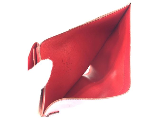 Hermès HERMES Saumur Red Leather Folding Wallet - view 8