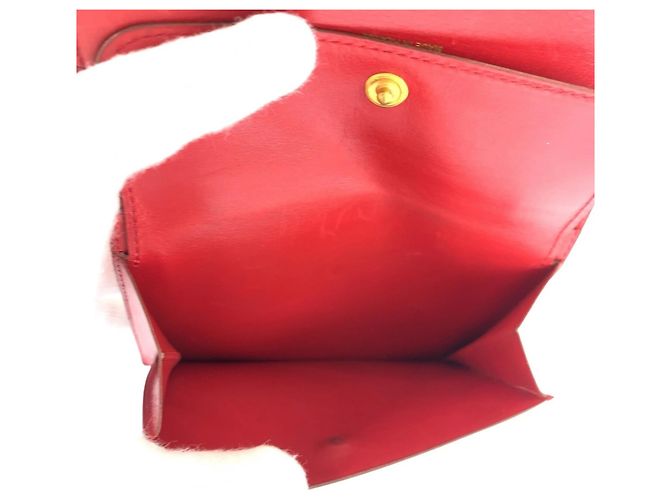 Hermès HERMES Saumur Red Leather Folding Wallet - view 9