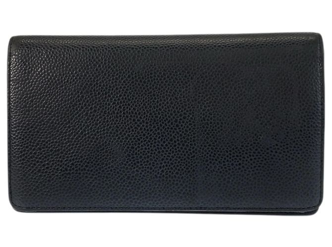 Schwarze Lederbörse Chanel Coco Mark - Ansicht 2