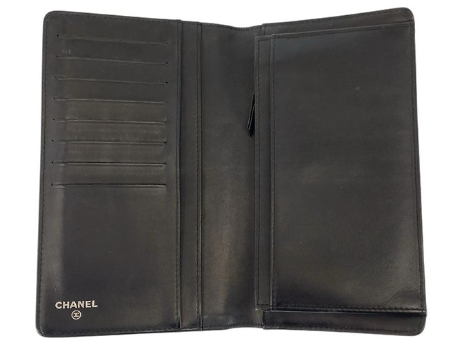 Schwarze Lederbörse Chanel Coco Mark - Ansicht 4