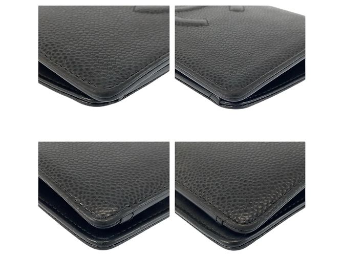 Schwarze Lederbörse Chanel Coco Mark - Ansicht 7