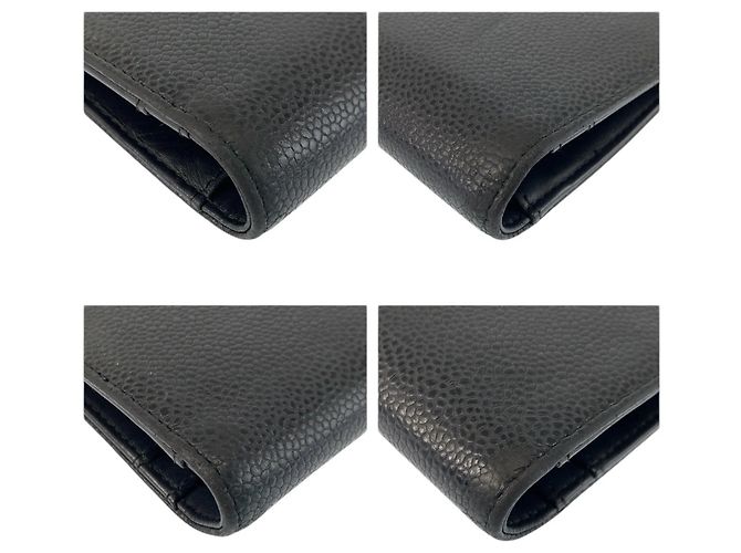 Schwarze Lederbörse Chanel Coco Mark - Ansicht 8