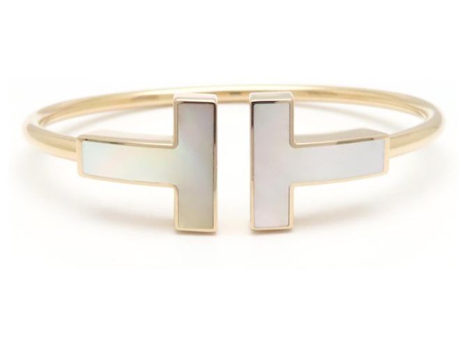 Tiffany & Co Bracciale Tiffany T in filo d'oro rosa 18K - vista 2