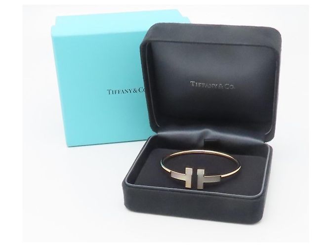 Tiffany & Co Bracciale Tiffany T in filo d'oro rosa 18K - vista 4