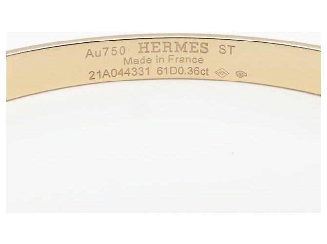 Bracciale Kelly PM di Hermès in oro rosa 18K - vista 5