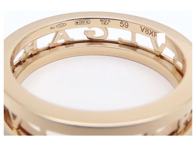 Bulgari Anello Spirale Logo B.zero1 in Oro Rosa Bvlgari - vista 4