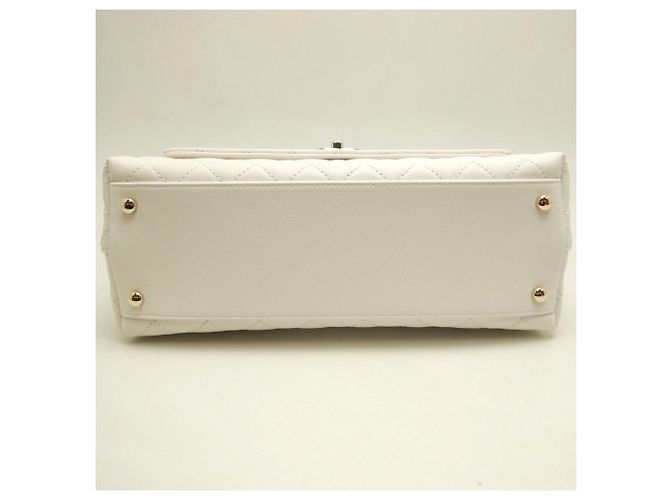 CHANEL Coco Handle 29 Handtasche Weiß - Ansicht 5