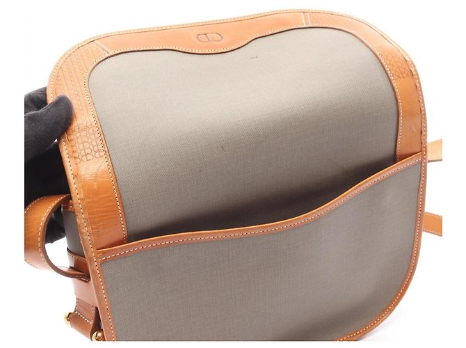 Borsa a Spalla con Logo CD Christian Dior Marrone - vista 13