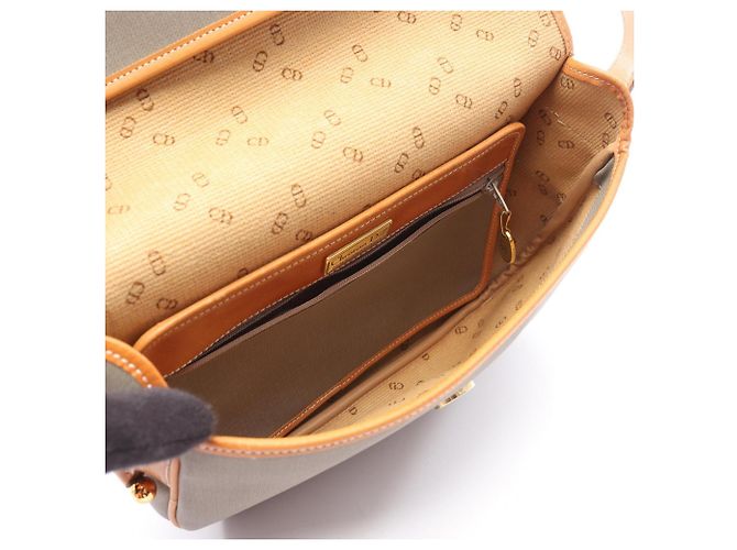 Borsa a Spalla con Logo CD Christian Dior Marrone - vista 3