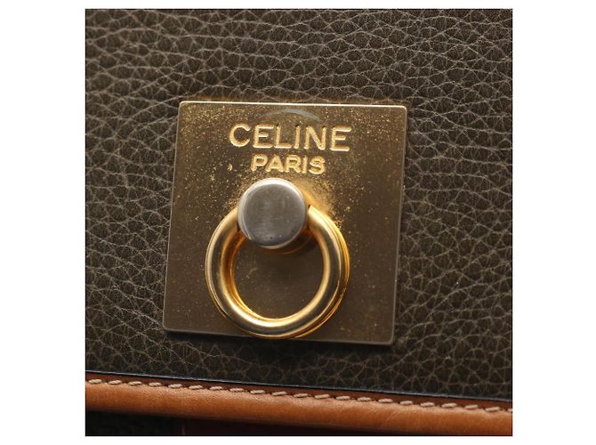 Céline Borsa a Spalla Gancini di Celine Marrone Cachi - vista 10