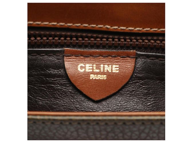 Céline Borsa a Spalla Gancini di Celine Marrone Cachi - vista 4