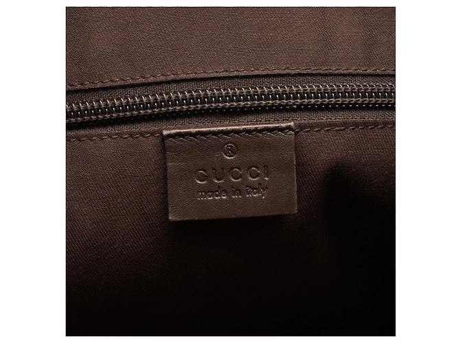 Borsa a Spalla Gucci GG Canvas Marrone Beige - vista 4