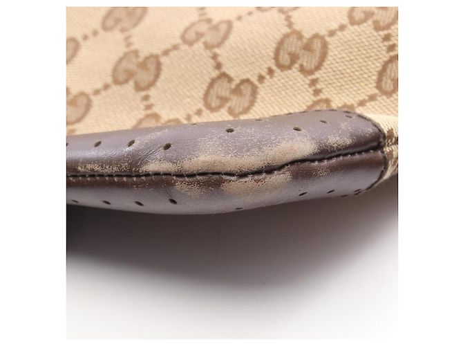 Borsa a Spalla Gucci GG Canvas Marrone Beige - vista 6
