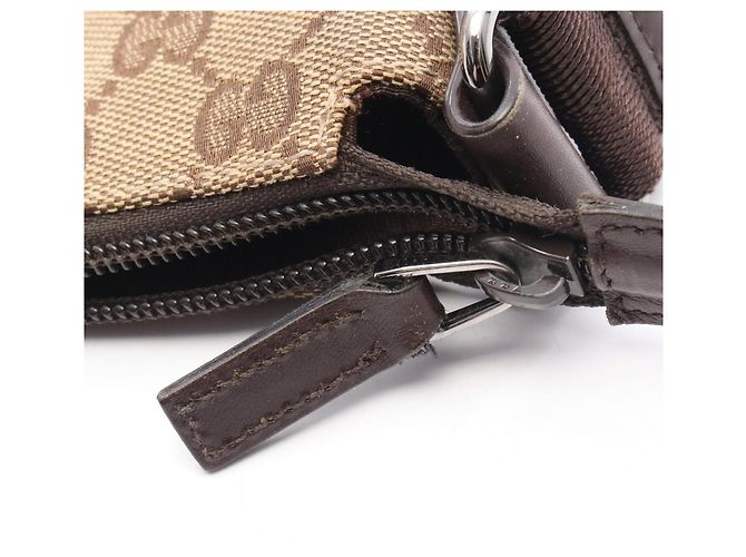 Borsa a Spalla Gucci GG Canvas Marrone Beige - vista 7