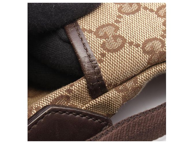 Borsa a Spalla Gucci GG Canvas Marrone Beige - vista 8