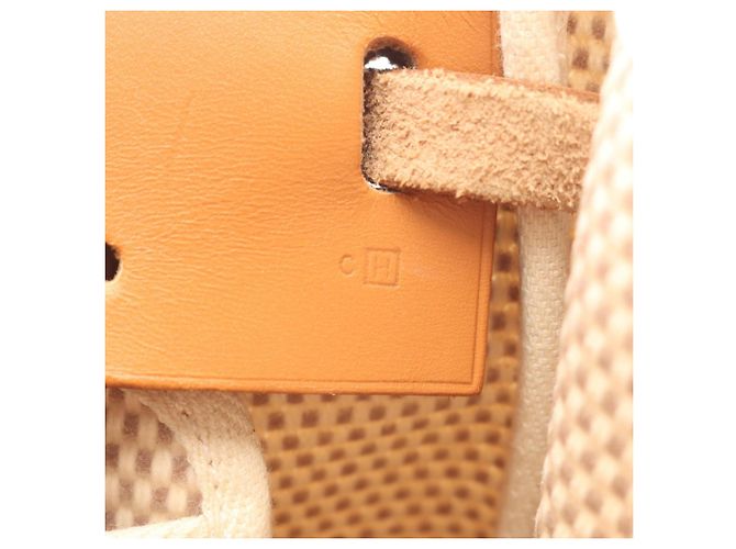 Hermès Herbag Cabas PM Tote Bag Braun Beige Roh - Ansicht 5