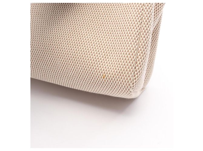 Hermès Herbag Cabas PM Tote Bag Braun Beige Roh - Ansicht 6