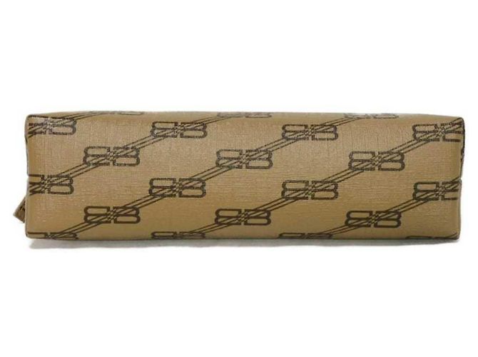 Borsa Clutch Monogramma BB Balenciaga Marrone Beige - vista 14