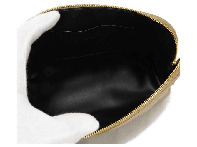 Borsa Clutch Monogramma BB Balenciaga Marrone Beige - vista 4
