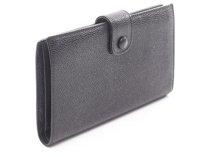 Timeless Chanel Coco Mark Bifold Langbörse in Schwarz - Ansicht 2