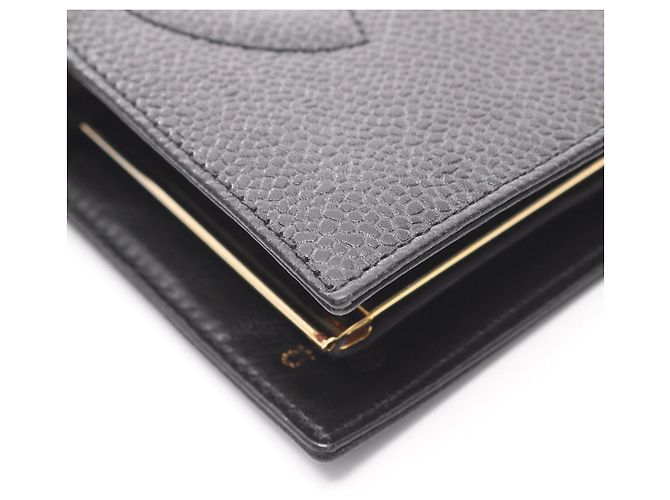 Timeless Chanel Coco Mark Bifold Langbörse in Schwarz - Ansicht 9