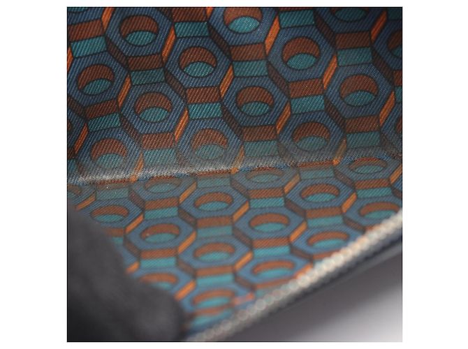 Hermès Cartera Larga de Twill Citizen Hermes Azul marino - vista 10