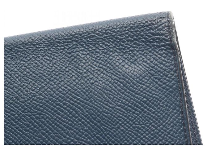 Hermès Cartera Larga de Twill Citizen Hermes Azul marino - vista 11