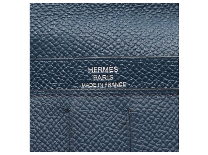 Hermès Cartera Larga de Twill Citizen Hermes Azul marino - vista 5