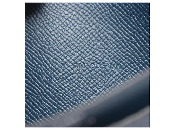 Hermès Cartera Larga de Twill Citizen Hermes Azul marino - vista 6
