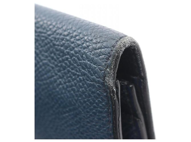 Hermès Cartera Larga de Twill Citizen Hermes Azul marino - vista 9