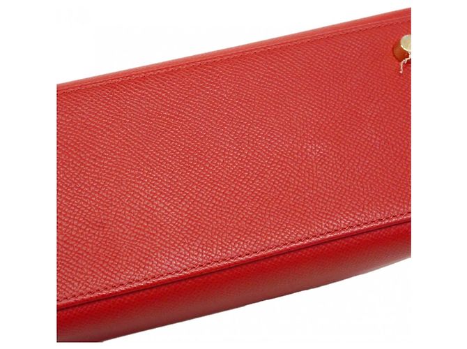 Borsa Hermès Kelly 25 in Rouge Casaque Rosso - vista 12