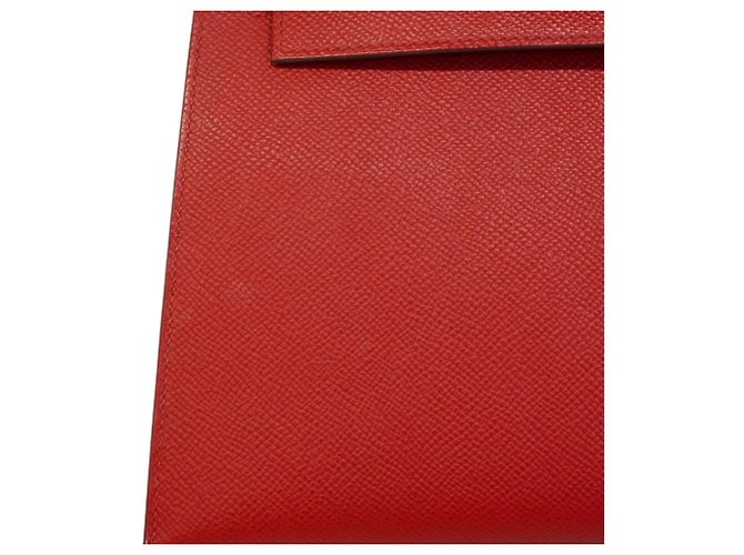 Borsa Hermès Kelly 25 in Rouge Casaque Rosso - vista 9