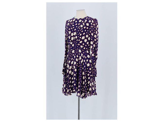 Saint Laurent Abito viola Porpora - vista 4