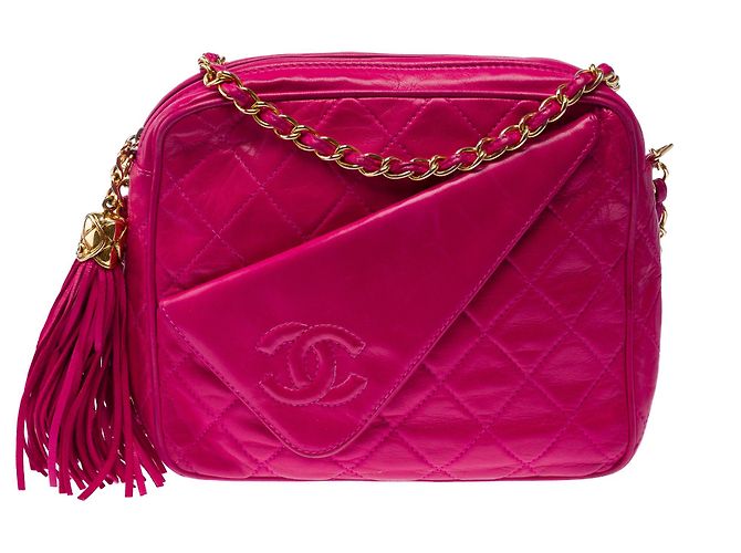 Camera Borsa in Pelle Rosa CHANEL - 103398 - vista 2