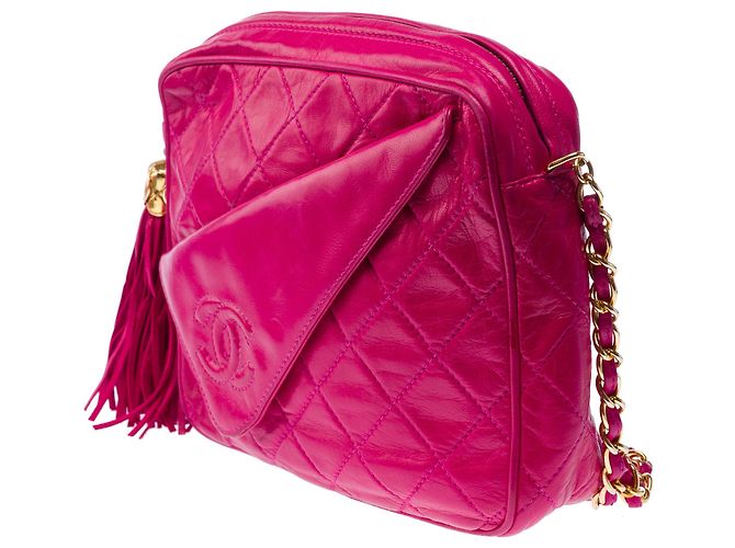 Camera Borsa in Pelle Rosa CHANEL - 103398 - vista 4