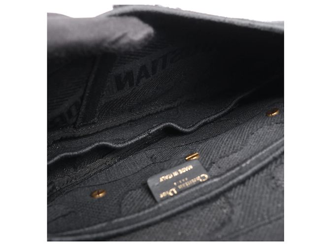 Borsa Classica Saddle Dior in Tela Nera - vista 10
