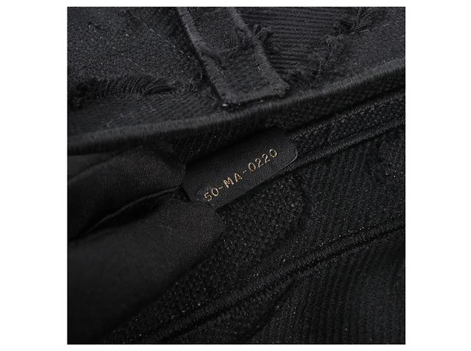 Borsa Classica Saddle Dior in Tela Nera - vista 12