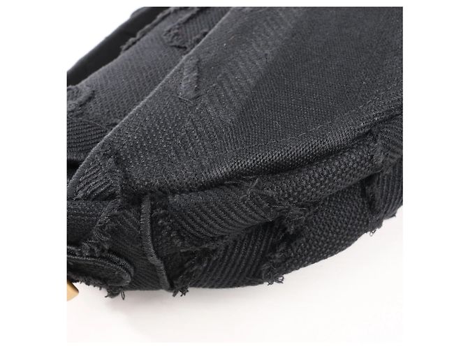 Borsa Classica Saddle Dior in Tela Nera - vista 17